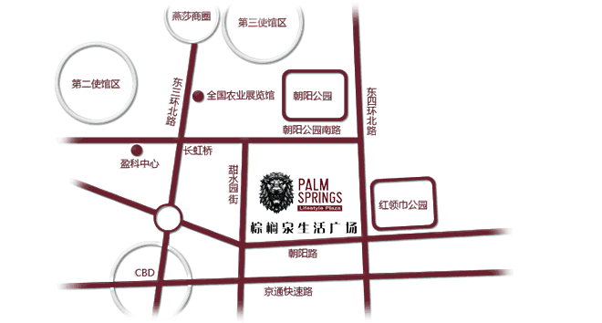 北京棕榈泉生活广场地理位置