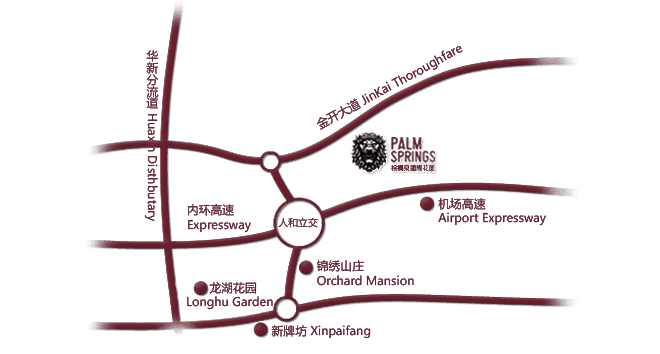 重庆棕榈泉国际花园公寓地理位置